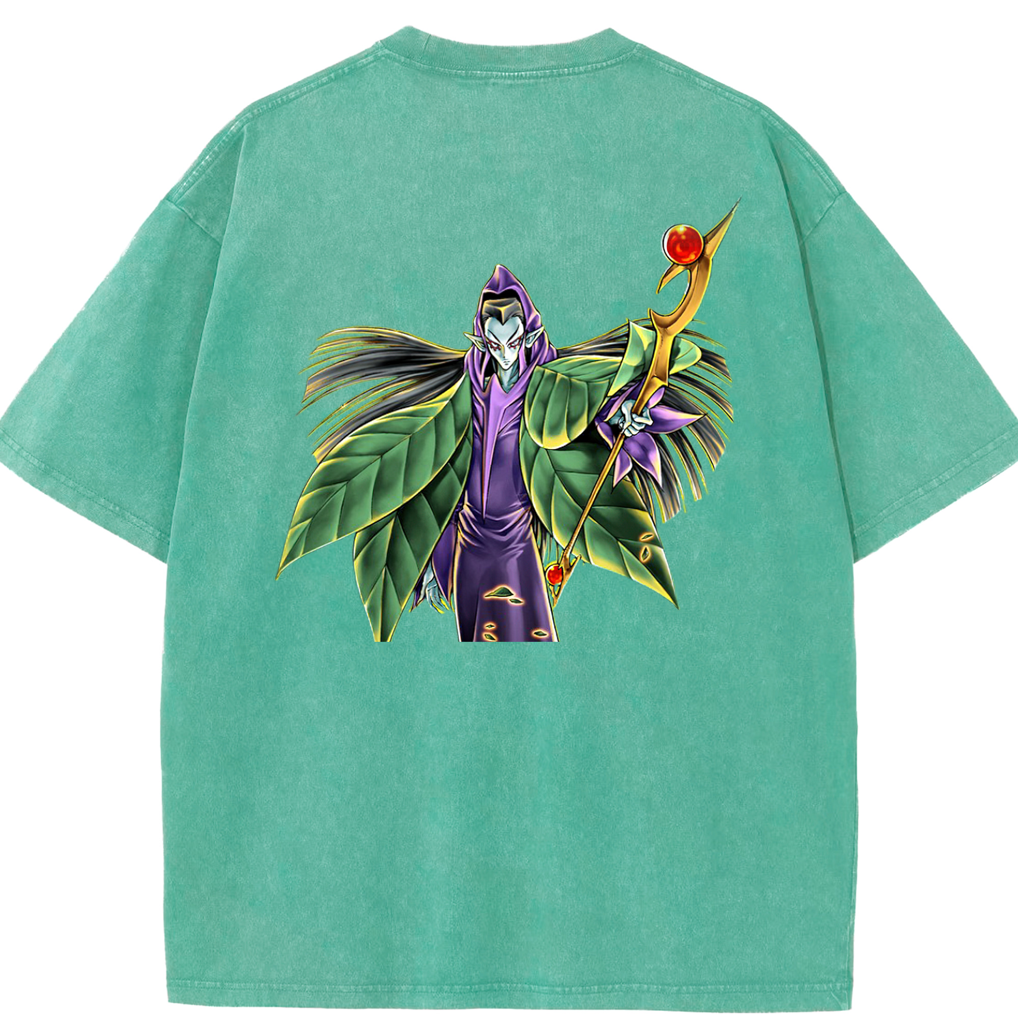 （画像用） 遊☆戯☆王 Yu-Gi-Oh! 綿100% ヴィンテージ風 半袖Tシャツ（背面プリント）